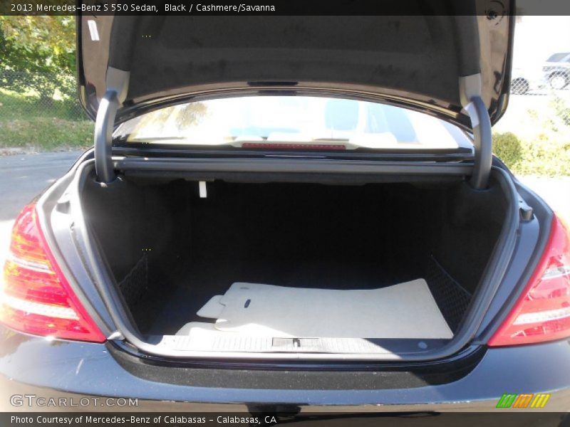 Black / Cashmere/Savanna 2013 Mercedes-Benz S 550 Sedan