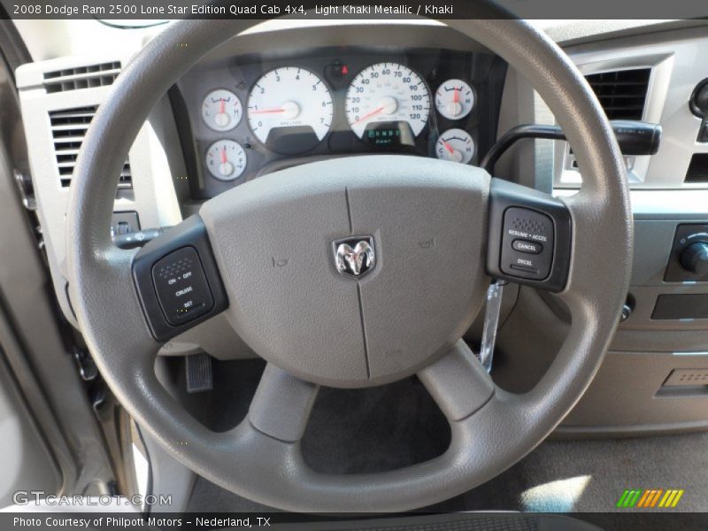Light Khaki Metallic / Khaki 2008 Dodge Ram 2500 Lone Star Edition Quad Cab 4x4