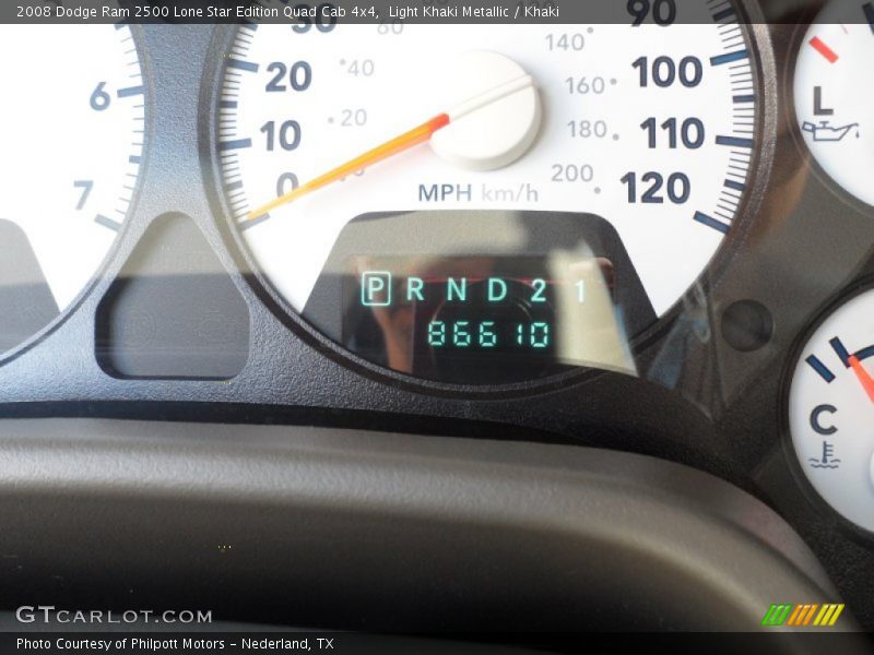 Light Khaki Metallic / Khaki 2008 Dodge Ram 2500 Lone Star Edition Quad Cab 4x4