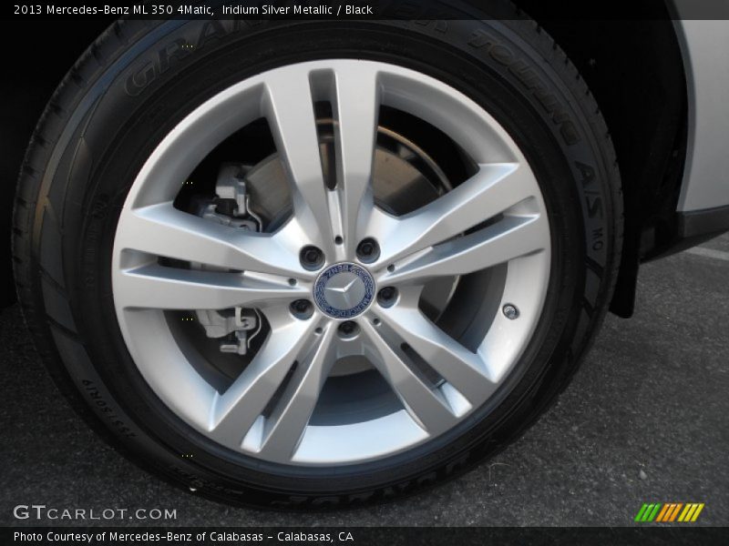 Iridium Silver Metallic / Black 2013 Mercedes-Benz ML 350 4Matic