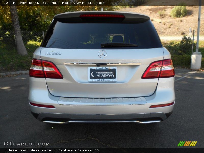 Iridium Silver Metallic / Black 2013 Mercedes-Benz ML 350 4Matic