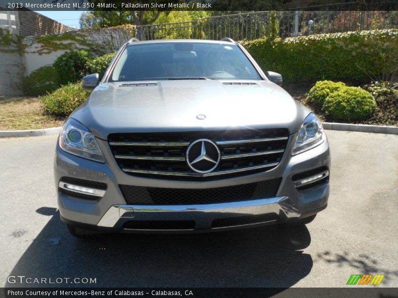 Palladium Silver Metallic / Black 2013 Mercedes-Benz ML 350 4Matic