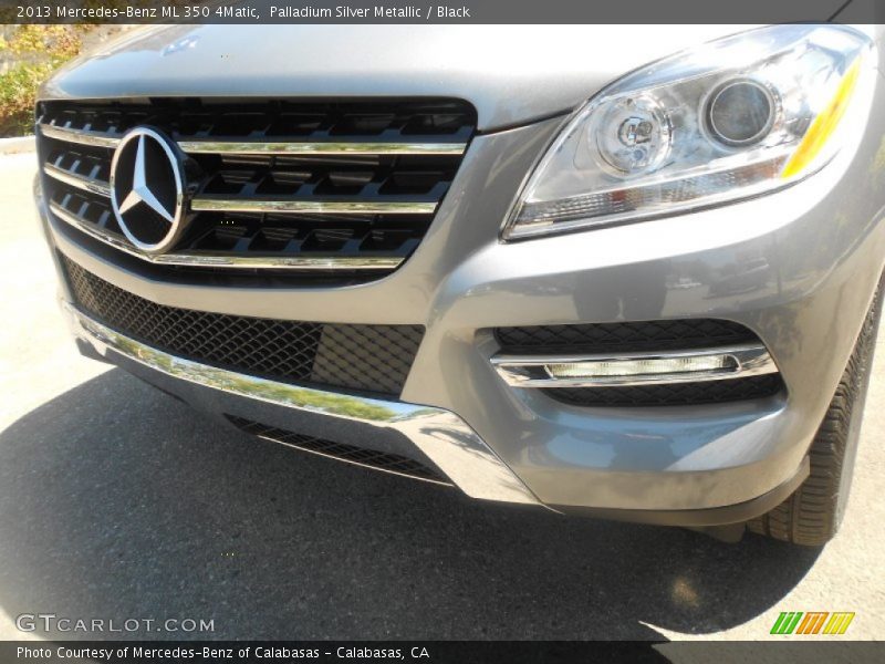 Palladium Silver Metallic / Black 2013 Mercedes-Benz ML 350 4Matic