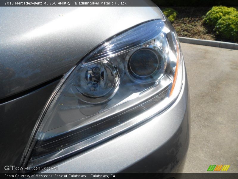 Palladium Silver Metallic / Black 2013 Mercedes-Benz ML 350 4Matic