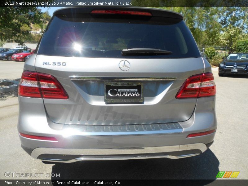 Palladium Silver Metallic / Black 2013 Mercedes-Benz ML 350 4Matic