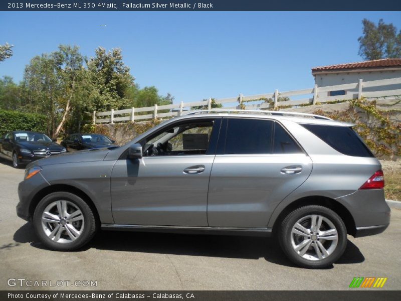 Palladium Silver Metallic / Black 2013 Mercedes-Benz ML 350 4Matic