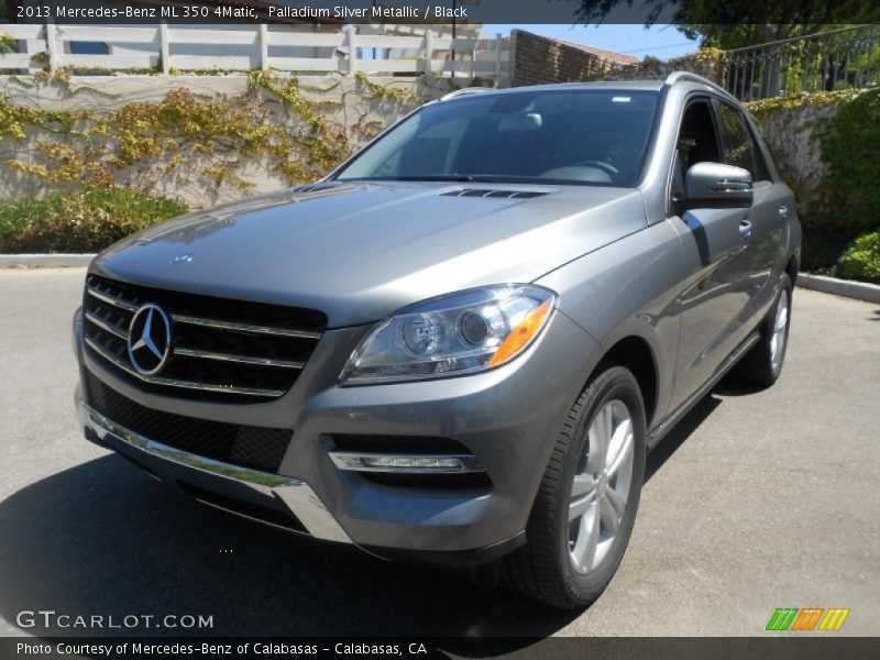 Palladium Silver Metallic / Black 2013 Mercedes-Benz ML 350 4Matic