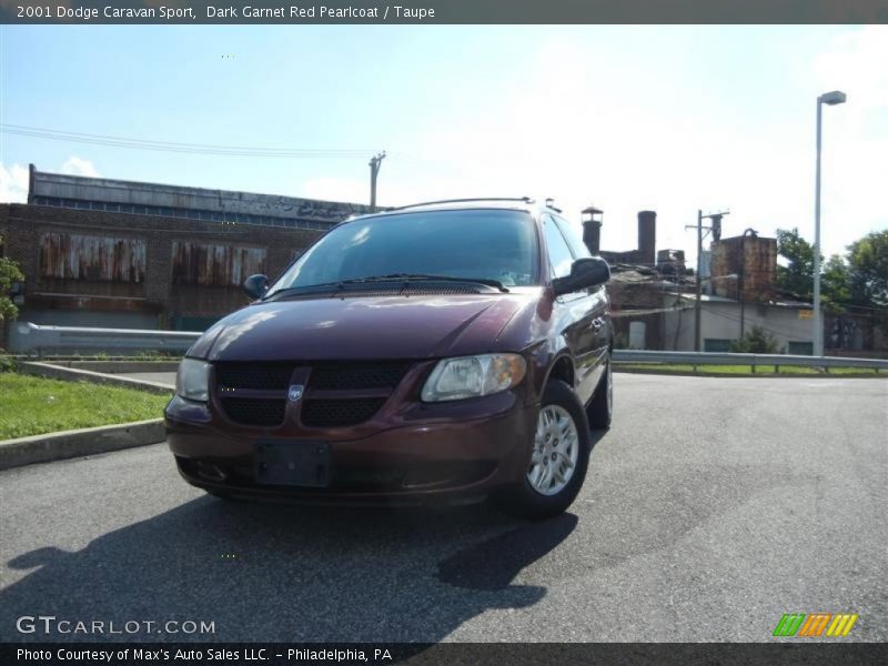 Dark Garnet Red Pearlcoat / Taupe 2001 Dodge Caravan Sport