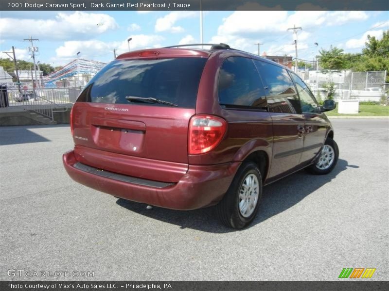 Dark Garnet Red Pearlcoat / Taupe 2001 Dodge Caravan Sport