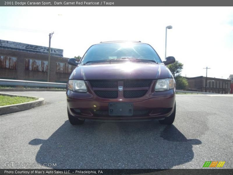 Dark Garnet Red Pearlcoat / Taupe 2001 Dodge Caravan Sport