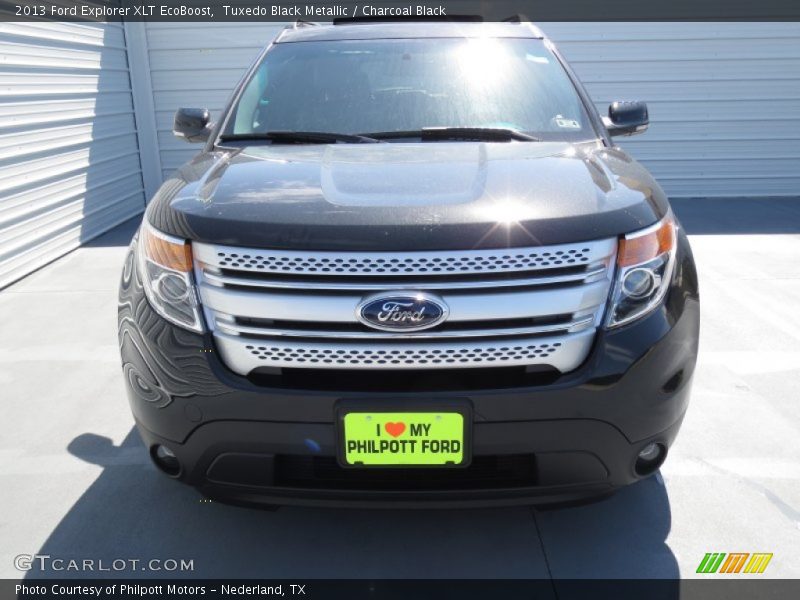Tuxedo Black Metallic / Charcoal Black 2013 Ford Explorer XLT EcoBoost