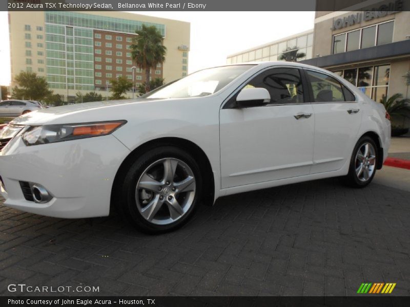 Bellanova White Pearl / Ebony 2012 Acura TSX Technology Sedan