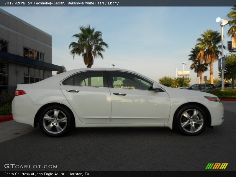 Bellanova White Pearl / Ebony 2012 Acura TSX Technology Sedan