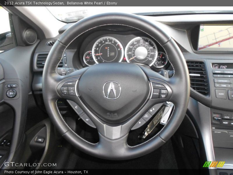 Bellanova White Pearl / Ebony 2012 Acura TSX Technology Sedan