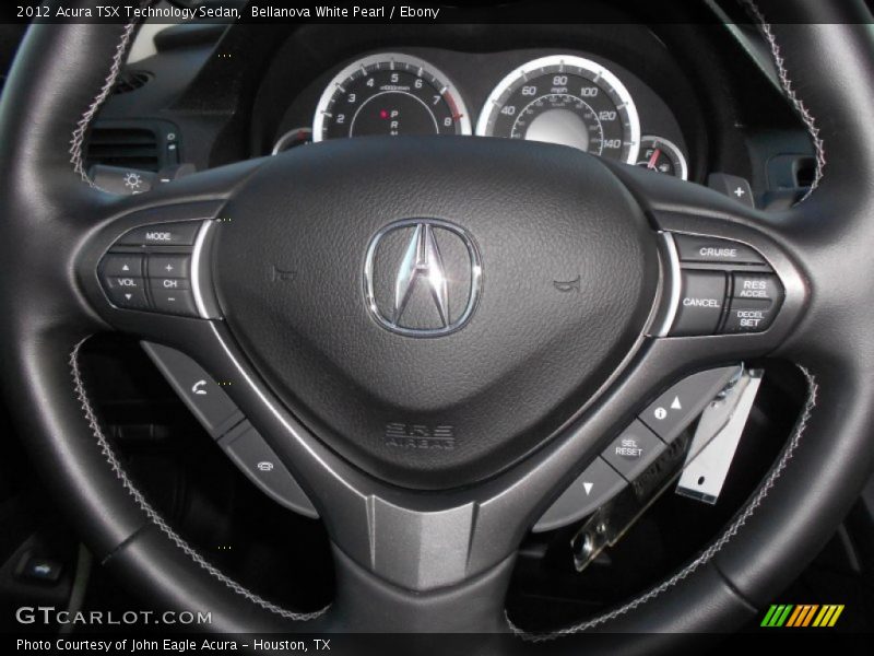 Bellanova White Pearl / Ebony 2012 Acura TSX Technology Sedan