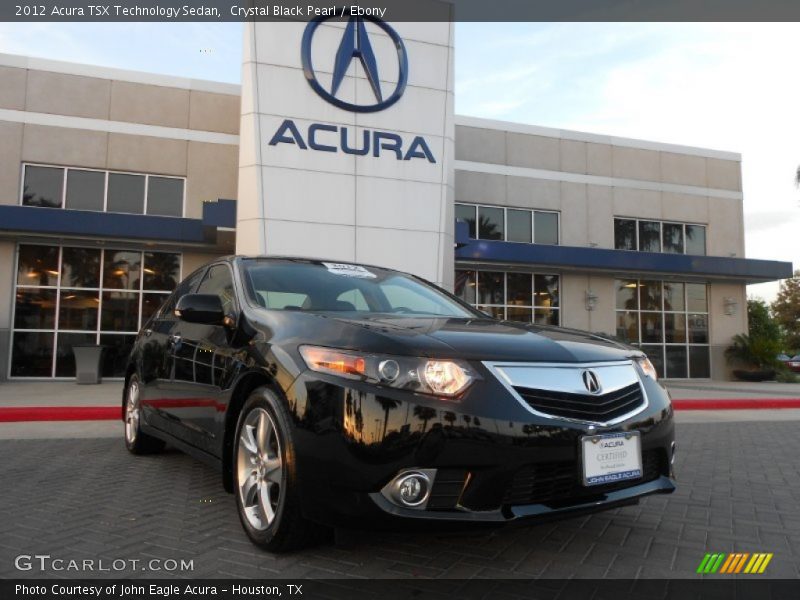 Crystal Black Pearl / Ebony 2012 Acura TSX Technology Sedan