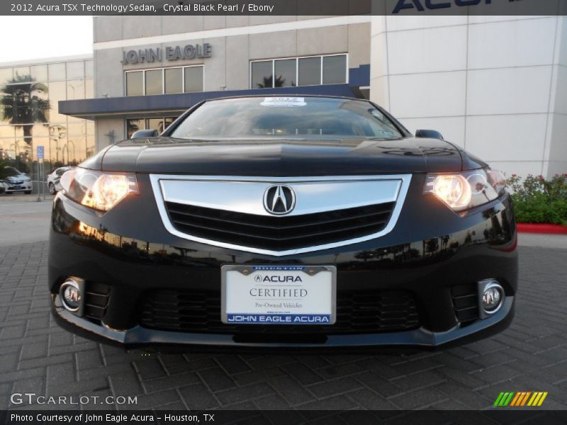 Crystal Black Pearl / Ebony 2012 Acura TSX Technology Sedan