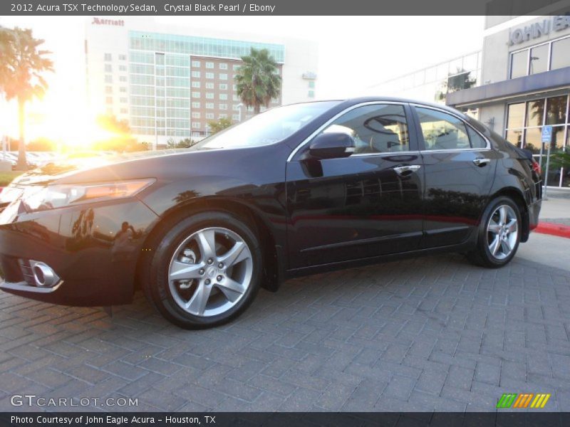 Crystal Black Pearl / Ebony 2012 Acura TSX Technology Sedan