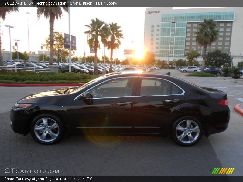 Crystal Black Pearl / Ebony 2012 Acura TSX Technology Sedan