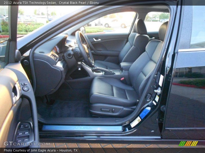 Crystal Black Pearl / Ebony 2012 Acura TSX Technology Sedan