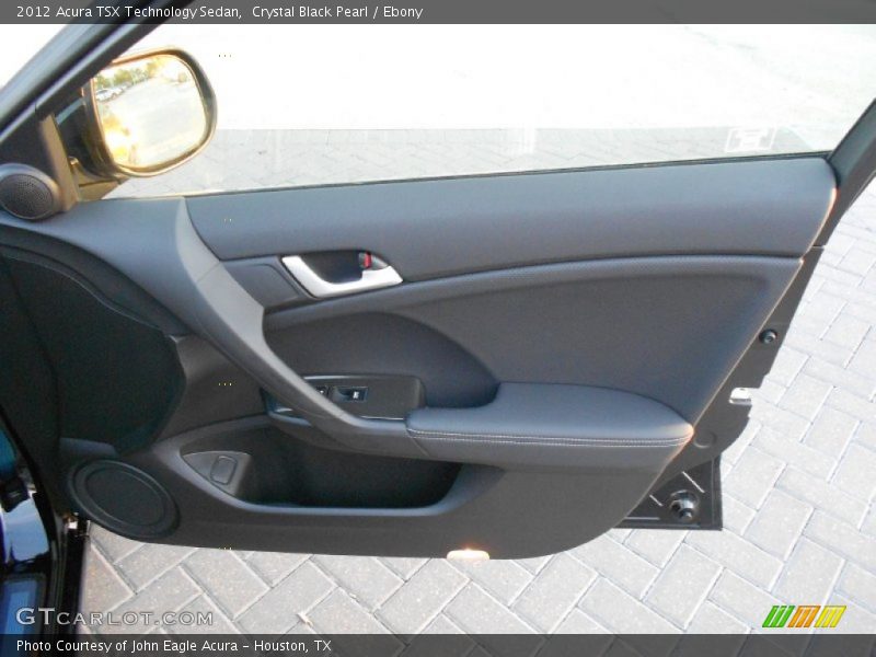 Crystal Black Pearl / Ebony 2012 Acura TSX Technology Sedan