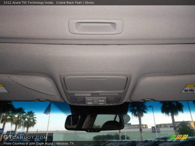 Crystal Black Pearl / Ebony 2012 Acura TSX Technology Sedan