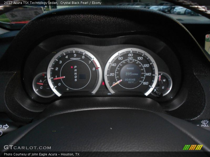 Crystal Black Pearl / Ebony 2012 Acura TSX Technology Sedan