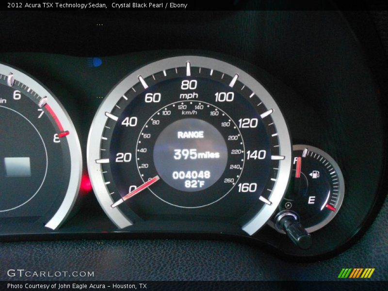 Crystal Black Pearl / Ebony 2012 Acura TSX Technology Sedan