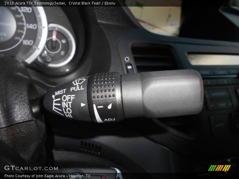 Crystal Black Pearl / Ebony 2012 Acura TSX Technology Sedan