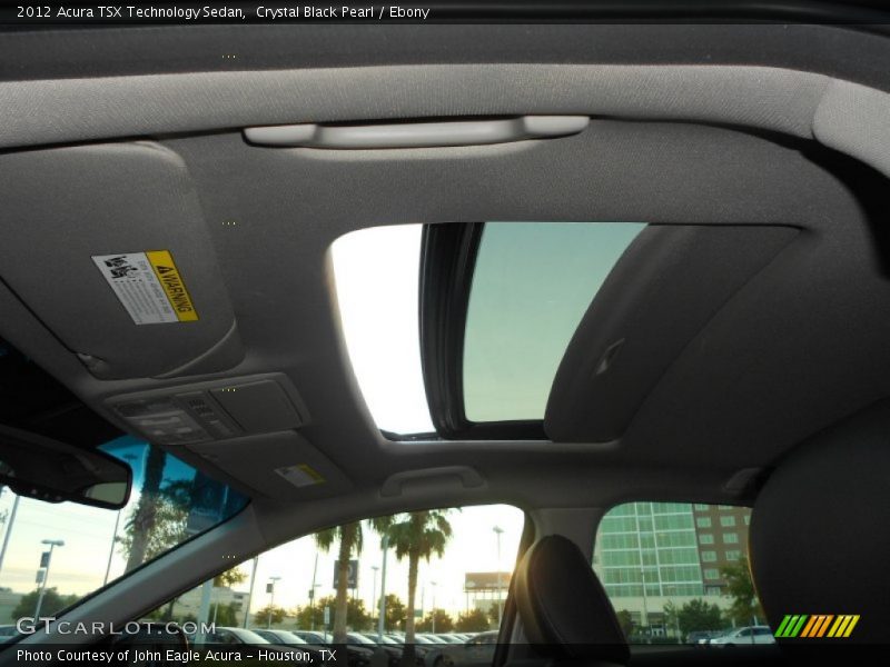 Crystal Black Pearl / Ebony 2012 Acura TSX Technology Sedan