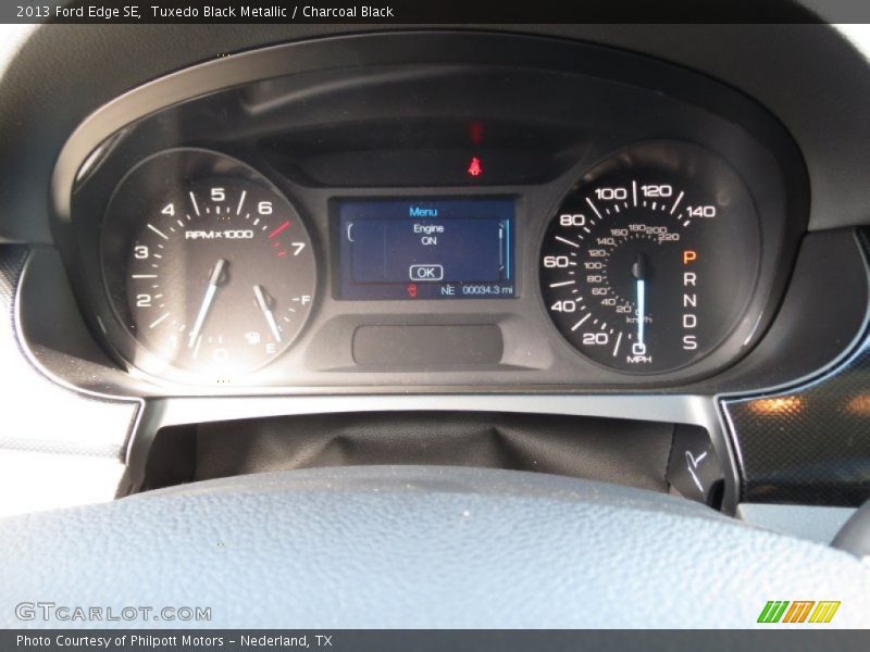 Tuxedo Black Metallic / Charcoal Black 2013 Ford Edge SE