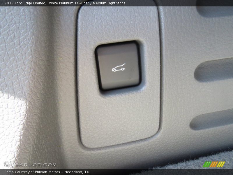 White Platinum Tri-Coat / Medium Light Stone 2013 Ford Edge Limited