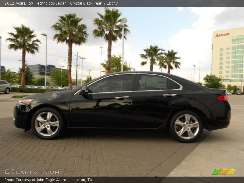 Crystal Black Pearl / Ebony 2012 Acura TSX Technology Sedan