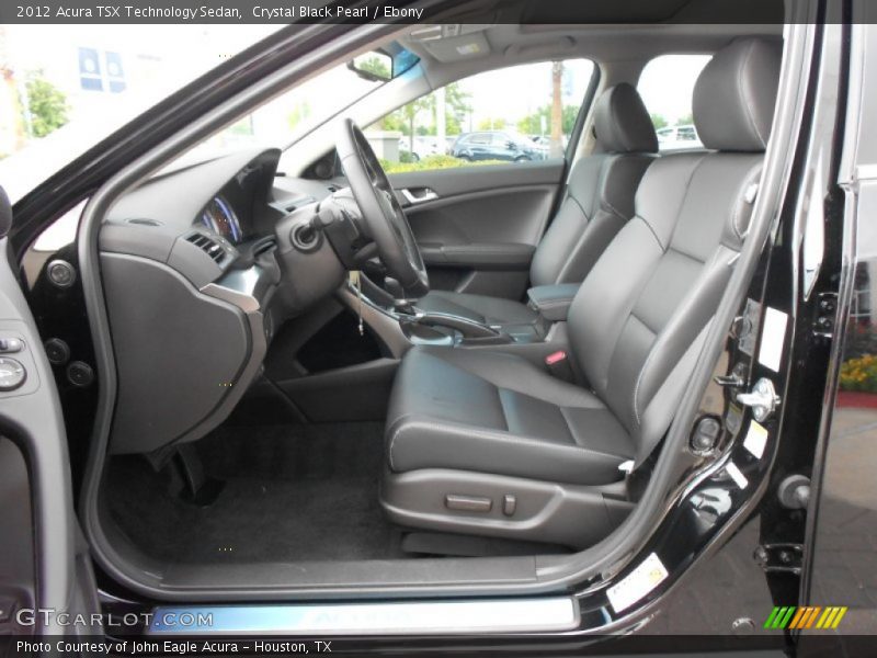 Crystal Black Pearl / Ebony 2012 Acura TSX Technology Sedan