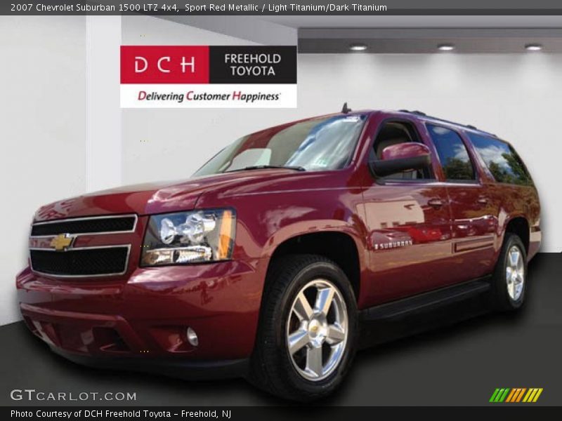 Sport Red Metallic / Light Titanium/Dark Titanium 2007 Chevrolet Suburban 1500 LTZ 4x4