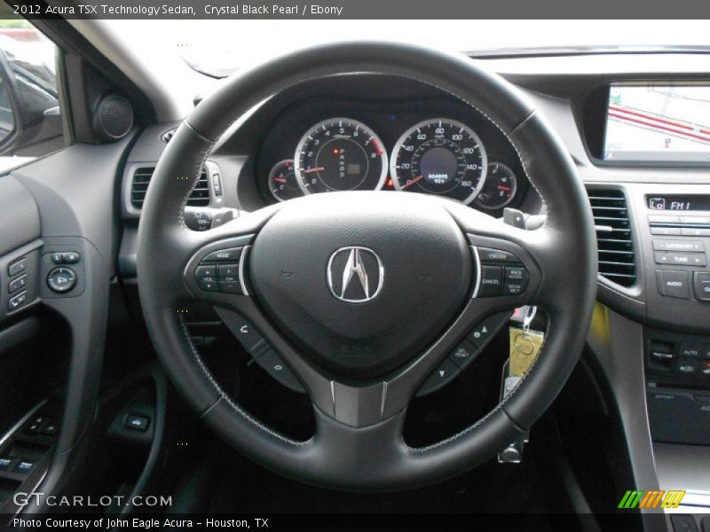 Crystal Black Pearl / Ebony 2012 Acura TSX Technology Sedan