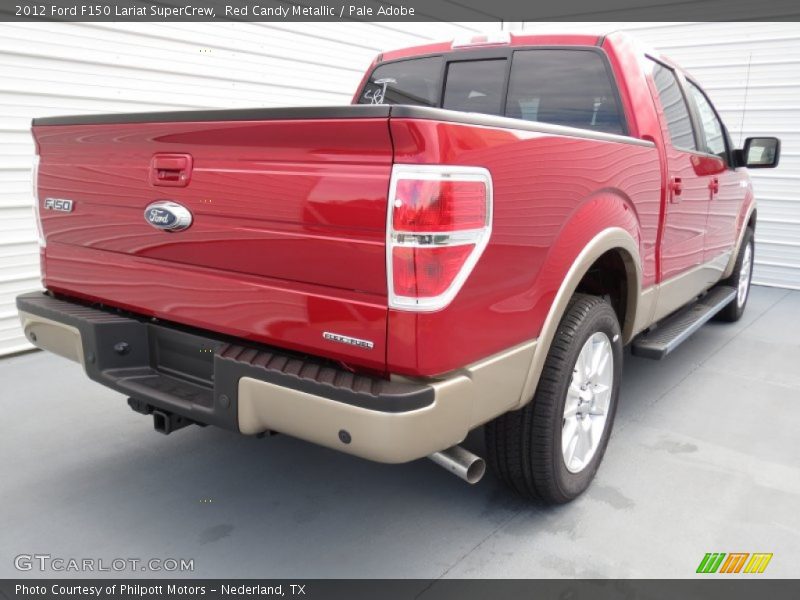 Red Candy Metallic / Pale Adobe 2012 Ford F150 Lariat SuperCrew