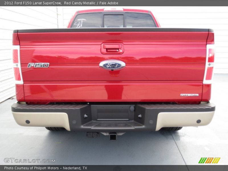 Red Candy Metallic / Pale Adobe 2012 Ford F150 Lariat SuperCrew