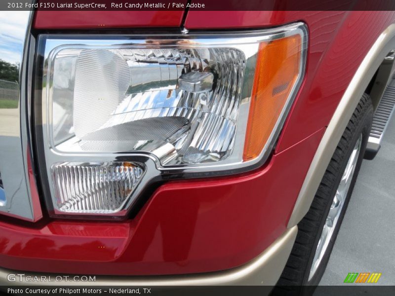 Red Candy Metallic / Pale Adobe 2012 Ford F150 Lariat SuperCrew