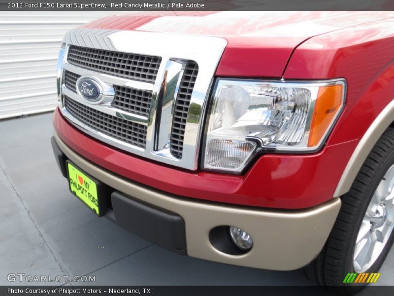 Red Candy Metallic / Pale Adobe 2012 Ford F150 Lariat SuperCrew
