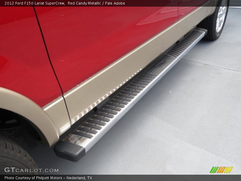 Red Candy Metallic / Pale Adobe 2012 Ford F150 Lariat SuperCrew
