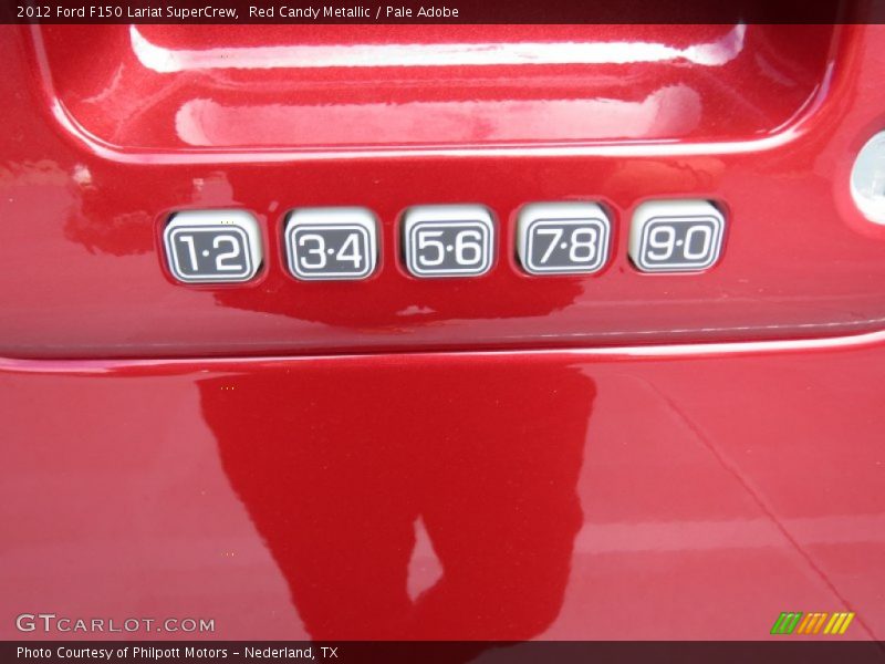 Red Candy Metallic / Pale Adobe 2012 Ford F150 Lariat SuperCrew