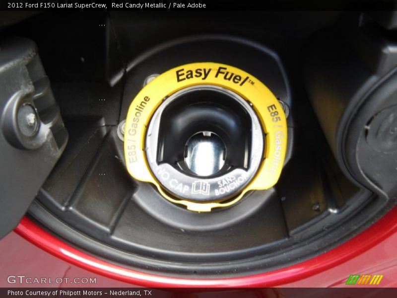 Red Candy Metallic / Pale Adobe 2012 Ford F150 Lariat SuperCrew
