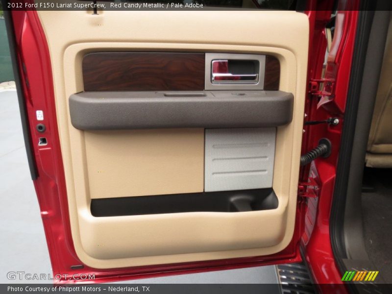 Red Candy Metallic / Pale Adobe 2012 Ford F150 Lariat SuperCrew