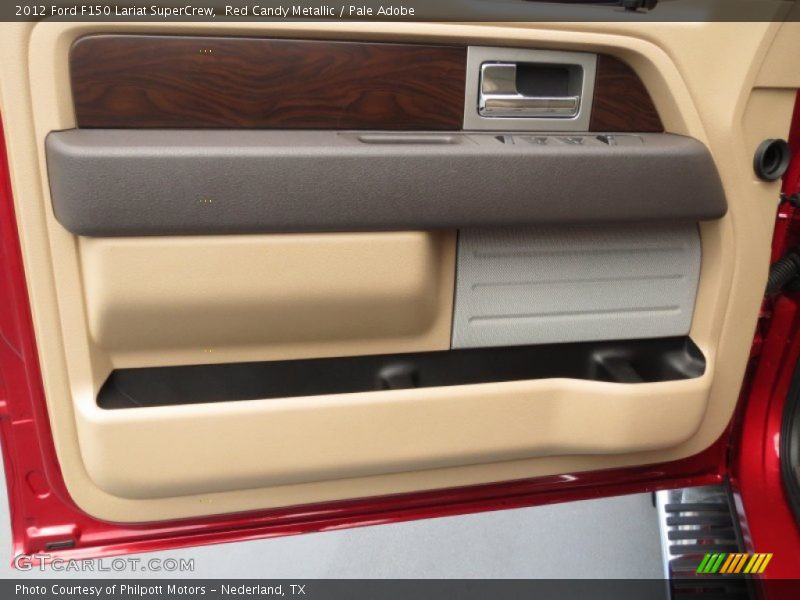 Red Candy Metallic / Pale Adobe 2012 Ford F150 Lariat SuperCrew