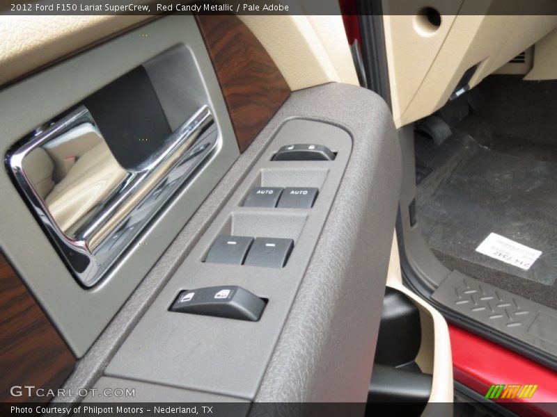 Red Candy Metallic / Pale Adobe 2012 Ford F150 Lariat SuperCrew