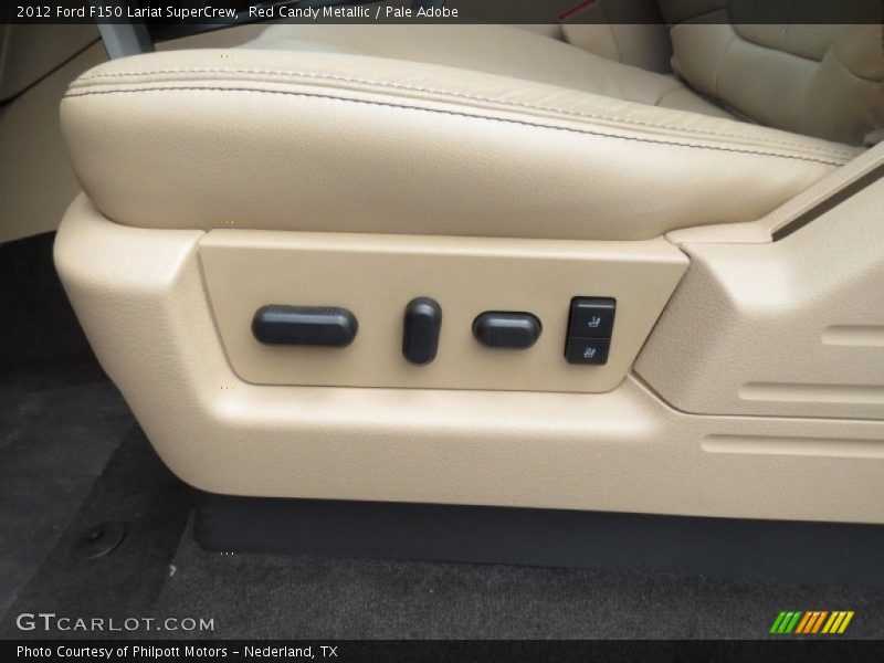 Red Candy Metallic / Pale Adobe 2012 Ford F150 Lariat SuperCrew