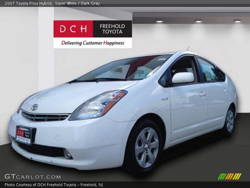 Super White / Dark Gray 2007 Toyota Prius Hybrid