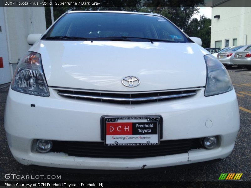Super White / Dark Gray 2007 Toyota Prius Hybrid