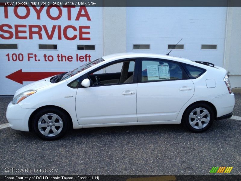 Super White / Dark Gray 2007 Toyota Prius Hybrid